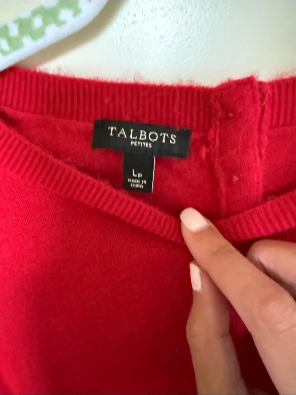 Talbots Red Top - Picture 3 of 3